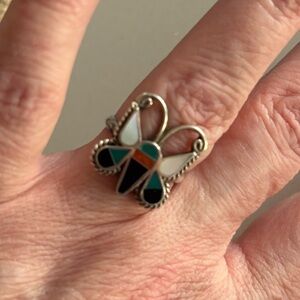 Vintage 70’s butterfly ring